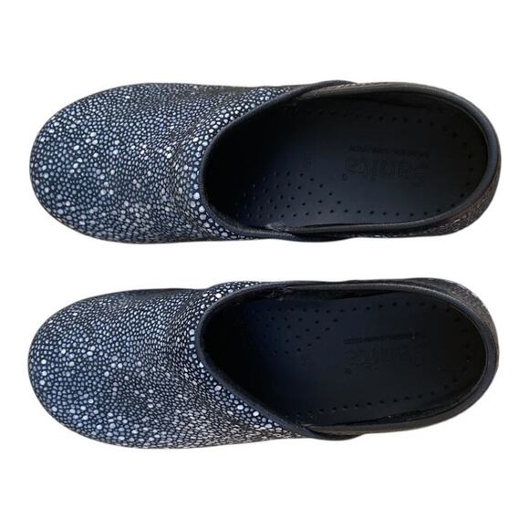 Sanita Clogs Womens Leather Nurse Shoes Polka Dots EU 35 US4 Polka Dots Slip Ons - Picture 7 of 10